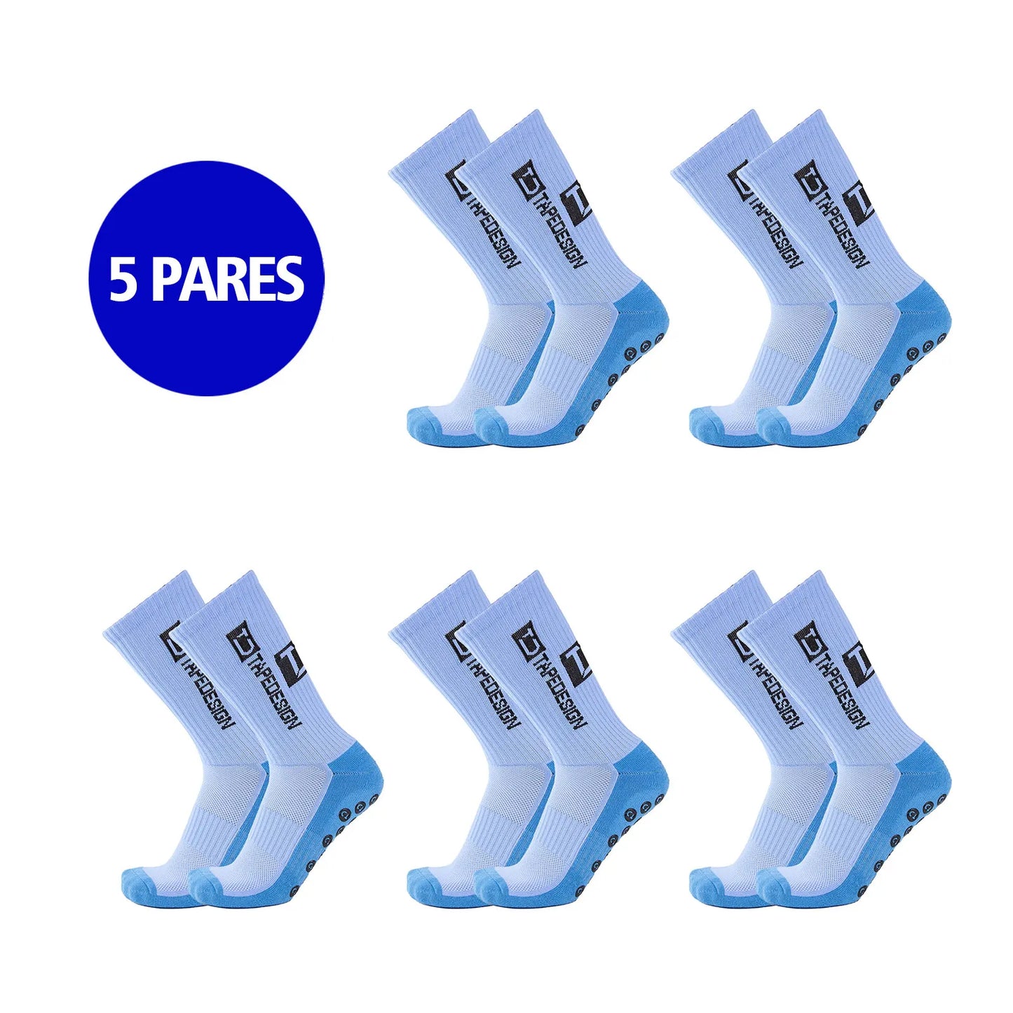 Kit 5 Pares Meias Longas Esportivas Jcolour | Compressão, Desempenho e Proteção | ~32% OFF