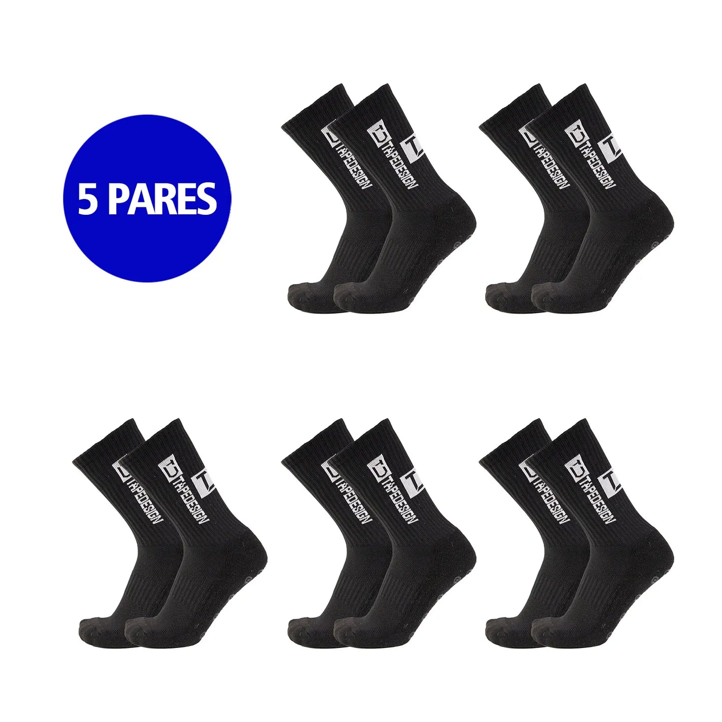 Kit 5 Pares Meias Longas Esportivas Jcolour | Compressão, Desempenho e Proteção | ~32% OFF