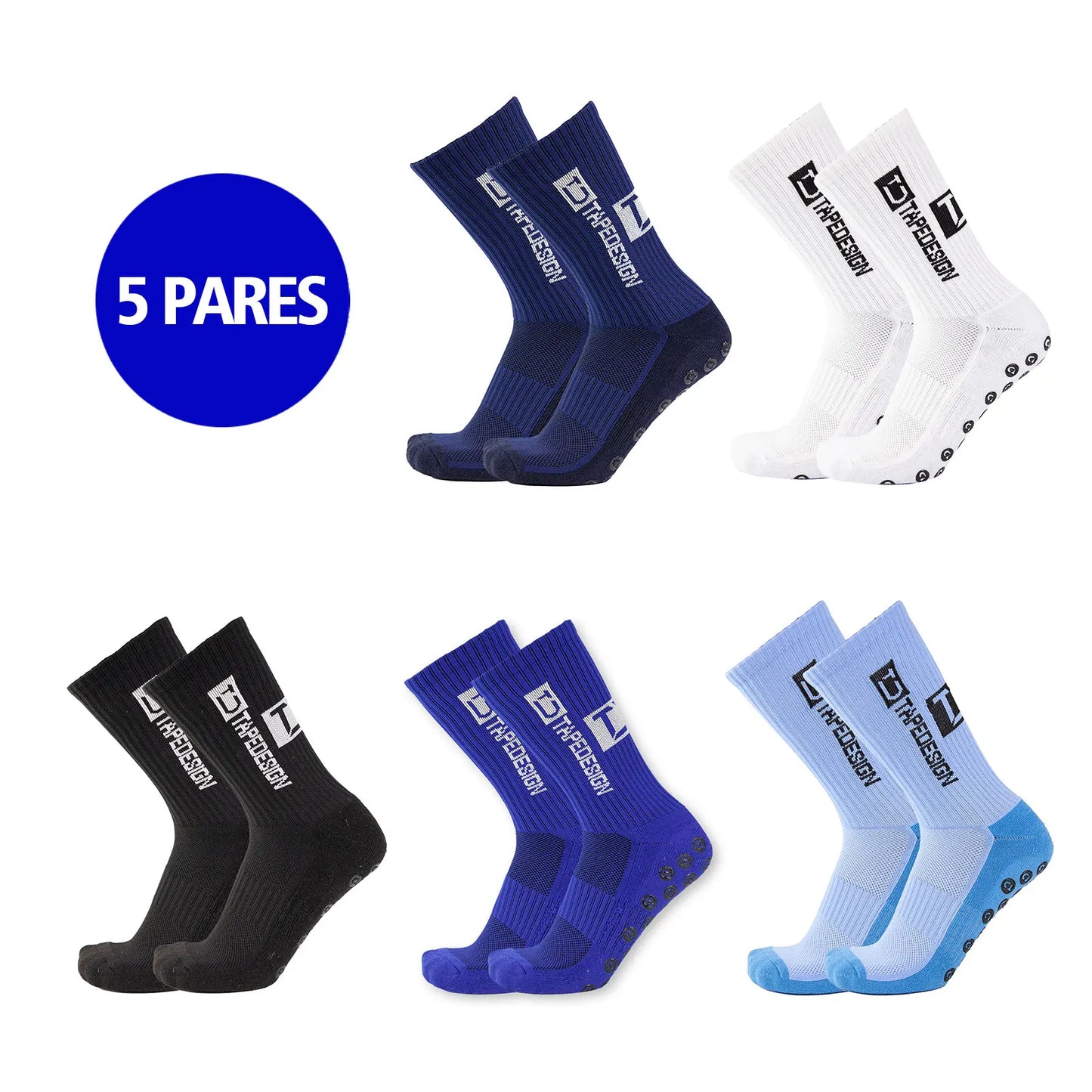 Kit 5 Pares Meias Longas Esportivas Jcolour | Compressão, Desempenho e Proteção | ~32% OFF