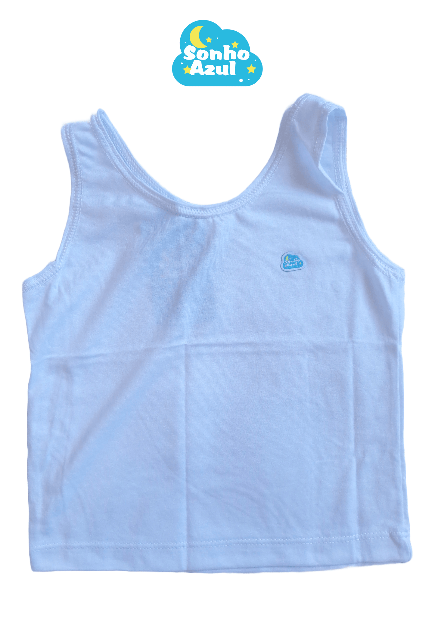 Kit 5 Camisetas Regata Bebê Sonho Azul | Leve 5 Pague 3! | ~39% OFF