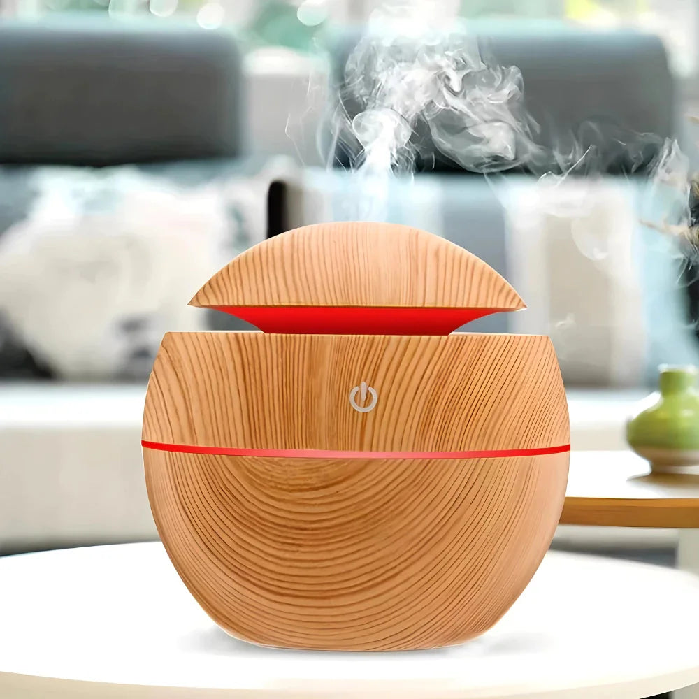 Difusor Aromatizador Umidificador USB | 7 Cores LED, Aromaterapia | 63% OFF