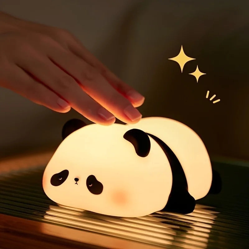Luminária Panda Fofa de Silicone - Luz Noturna com Toque | 38% OFF + Frete Grátis
