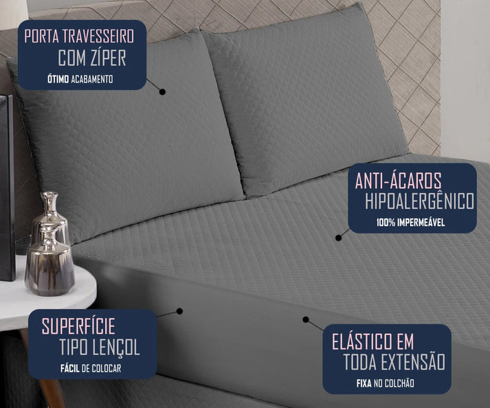 Conforto e Maciez do Kit Capa de Colchão e Protetor de Travesseiro
