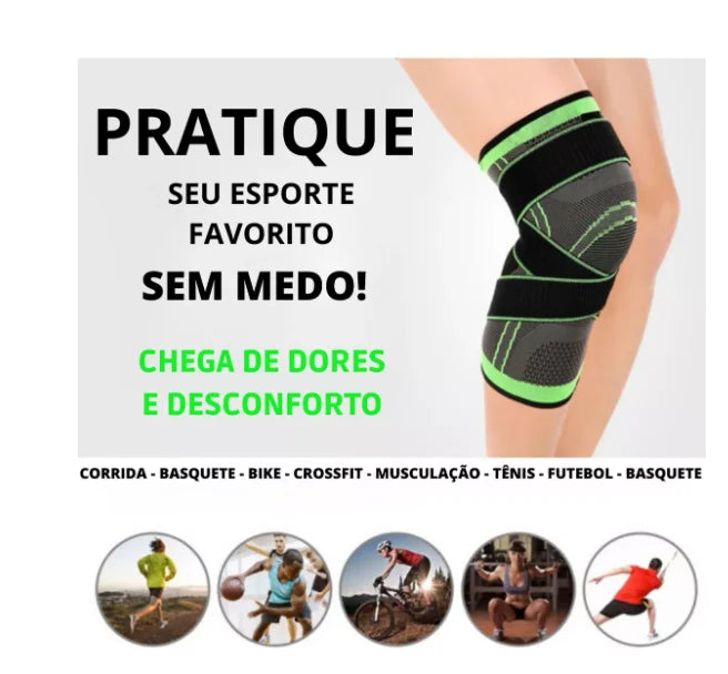 Joelheira De Compressão Articulada Com Cintas Cruzadas - Tensor Articulado