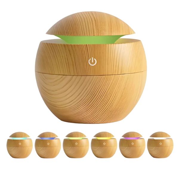 Difusor Aromatizador Umidificador USB | 7 Cores LED, Aromaterapia | 63% OFF