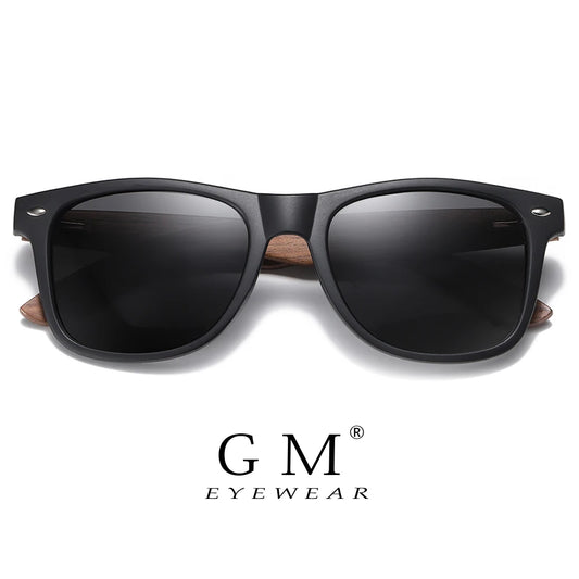 Óculos de Sol Retrô Madeira UV400 Polarizado | Estilo Único com 38% OFF!