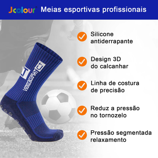 Meias de Compressão Jcolour para Performance Esportiva