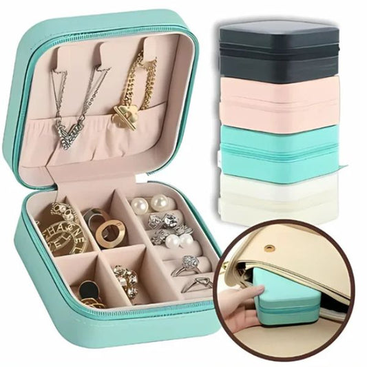 💎 Mini Porta Joias Portátil - Organize Brincos, Colares e Anéis | 61% OFF + Frete Grátis