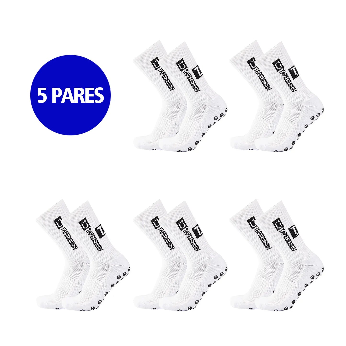 Kit 5 Pares Meias Longas Esportivas Jcolour | Compressão, Desempenho e Proteção | ~32% OFF