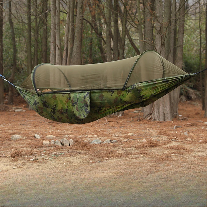 Rede de Acampamento com Mosquiteiro - Camuflado