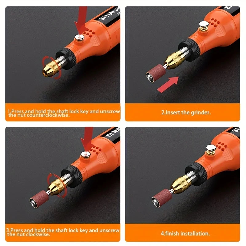 Kit de Ferramentas Rotativas Sem Fio Usb - Achadim no Precin
