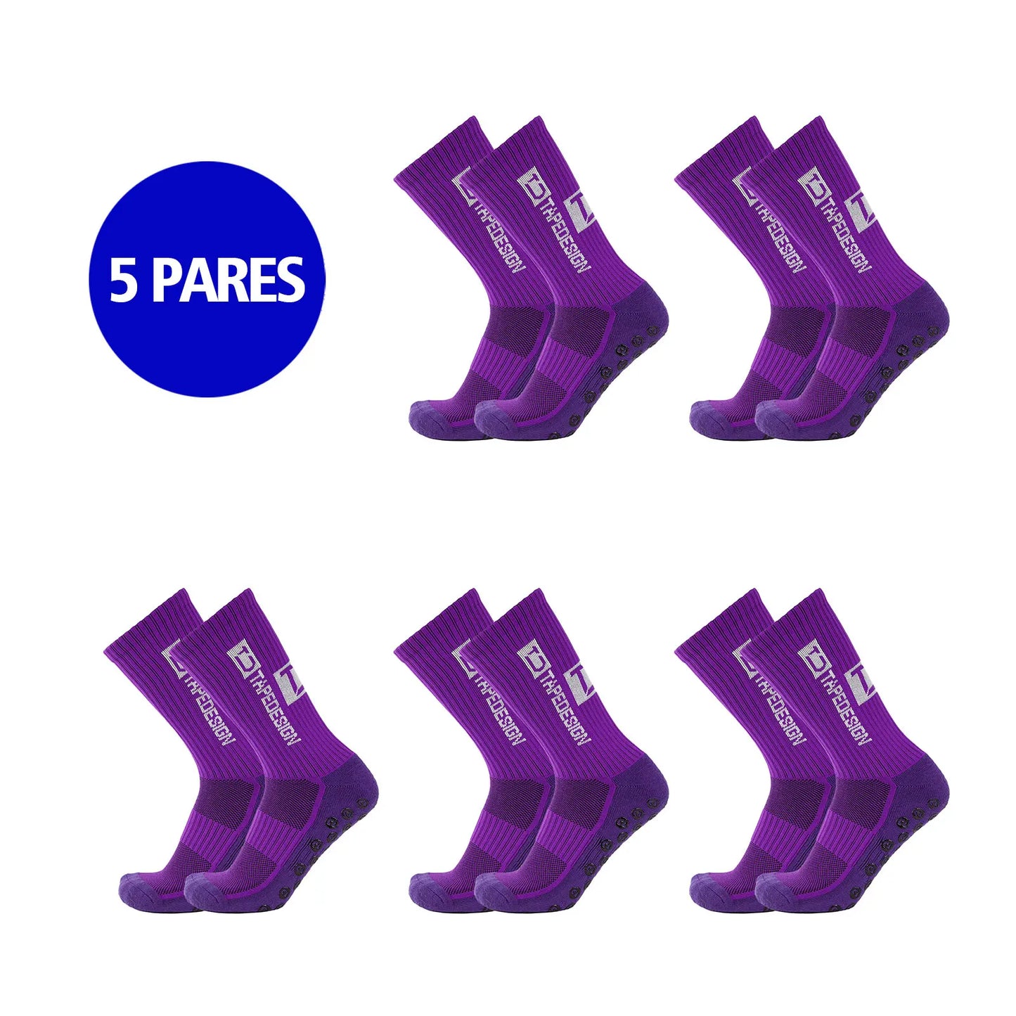 Kit 5 Pares Meias Longas Esportivas Jcolour | Compressão, Desempenho e Proteção | ~32% OFF