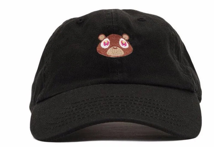 Boné Kanye West Ye Bear Dad Cap - Cor Caqui, Vista Frontal